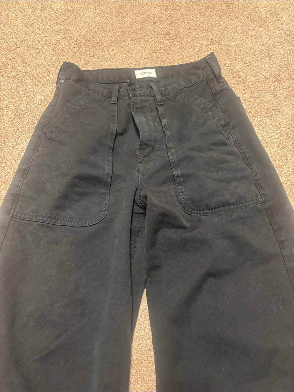 Citizens Of Humanity Black Cargo Utility Pants